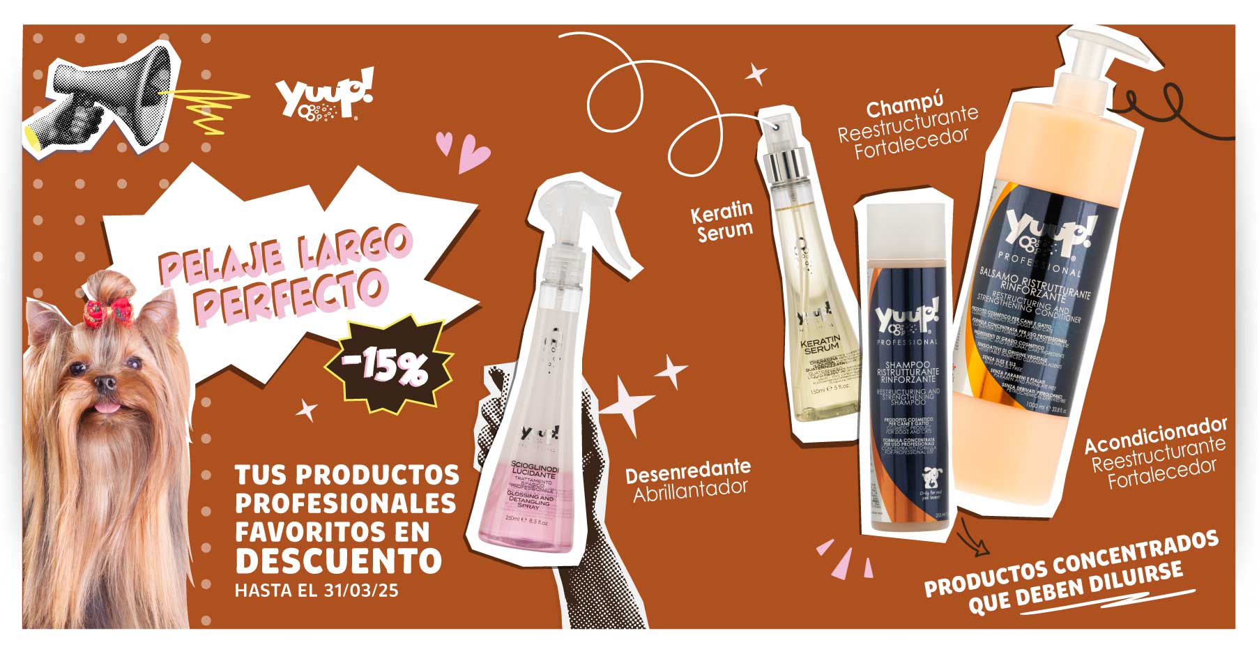 15% sconto sui prodotti professional del manto lungo